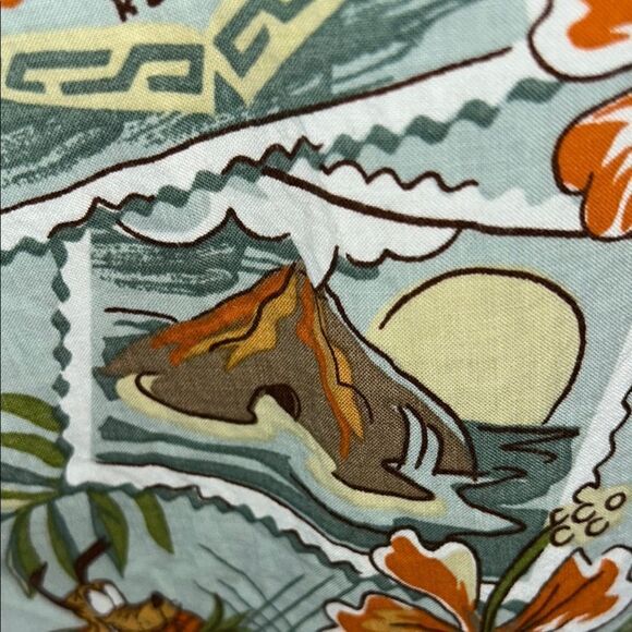 Disney Made in 🇺🇸 Aloha 🏝️ Polynesian 🌺 Resort Shirt Button Down Pocket! - Picture 12 of 17